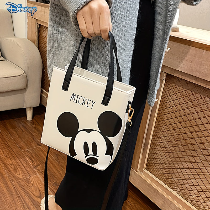 Disney Mickey Cartoon Printed Mini Square Bag, Shoulder Crossbody Bag For Women, Gift For Fans