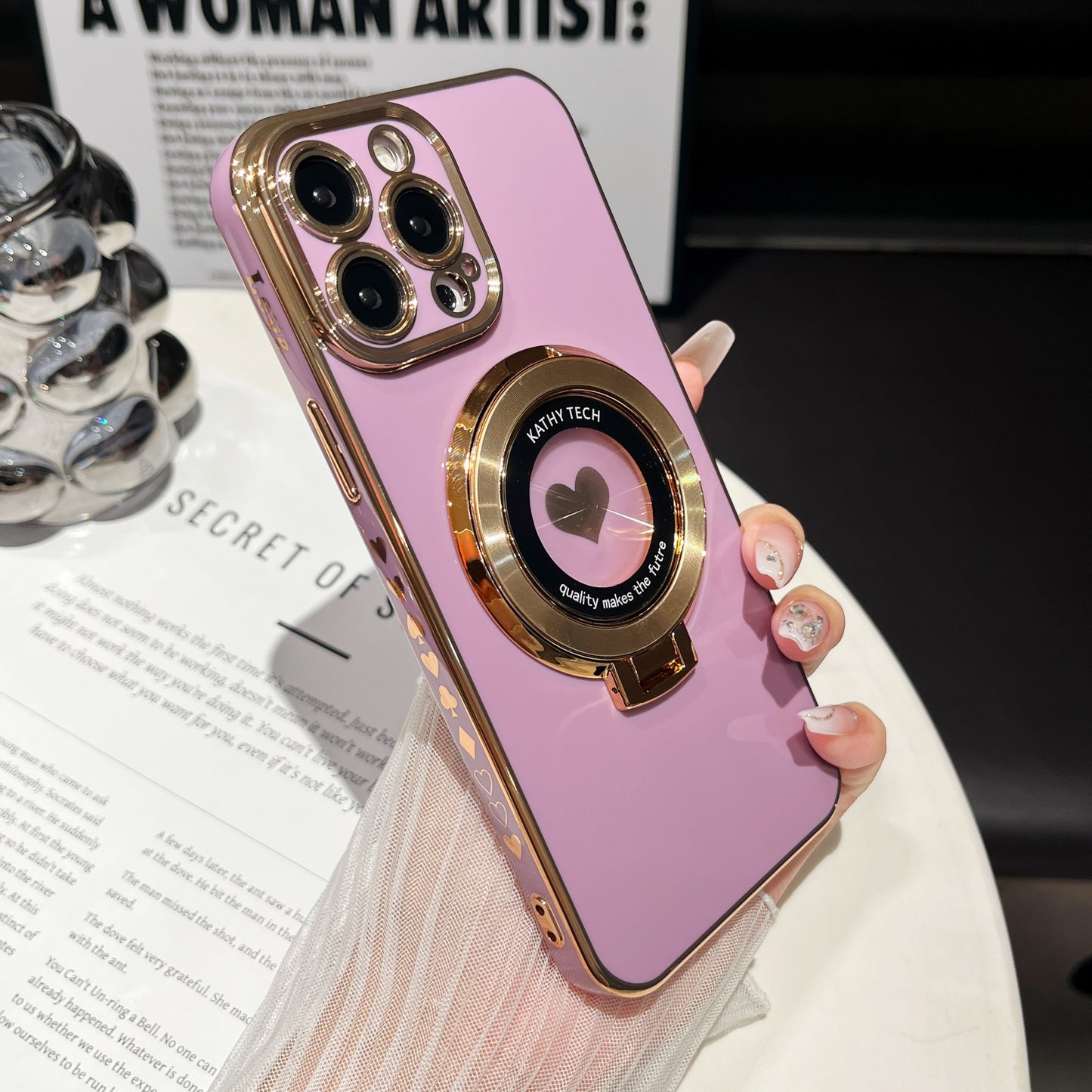 Stylish Heart Pattern Protective Phone Case Suitable For IPhone 15 Promax/15plus/15Pro/14Promax/14property/14plus/13Promax