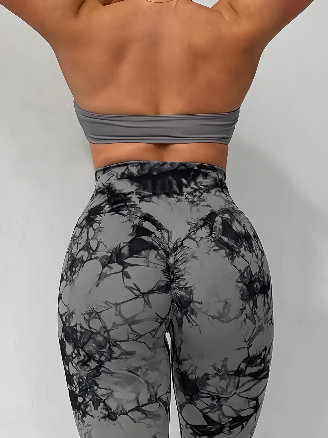 3pcs Tie Dye High Waist Sports Leggings, Running Workout Fitness Yoga Tight Pants, Women's Leggings