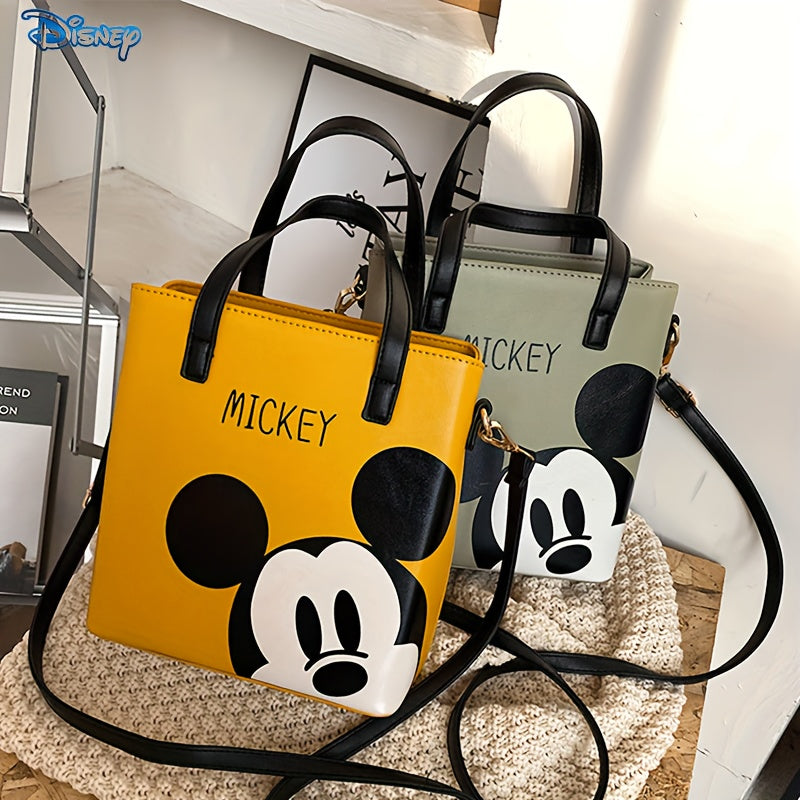 Disney Mickey Cartoon Printed Mini Square Bag, Shoulder Crossbody Bag For Women, Gift For Fans