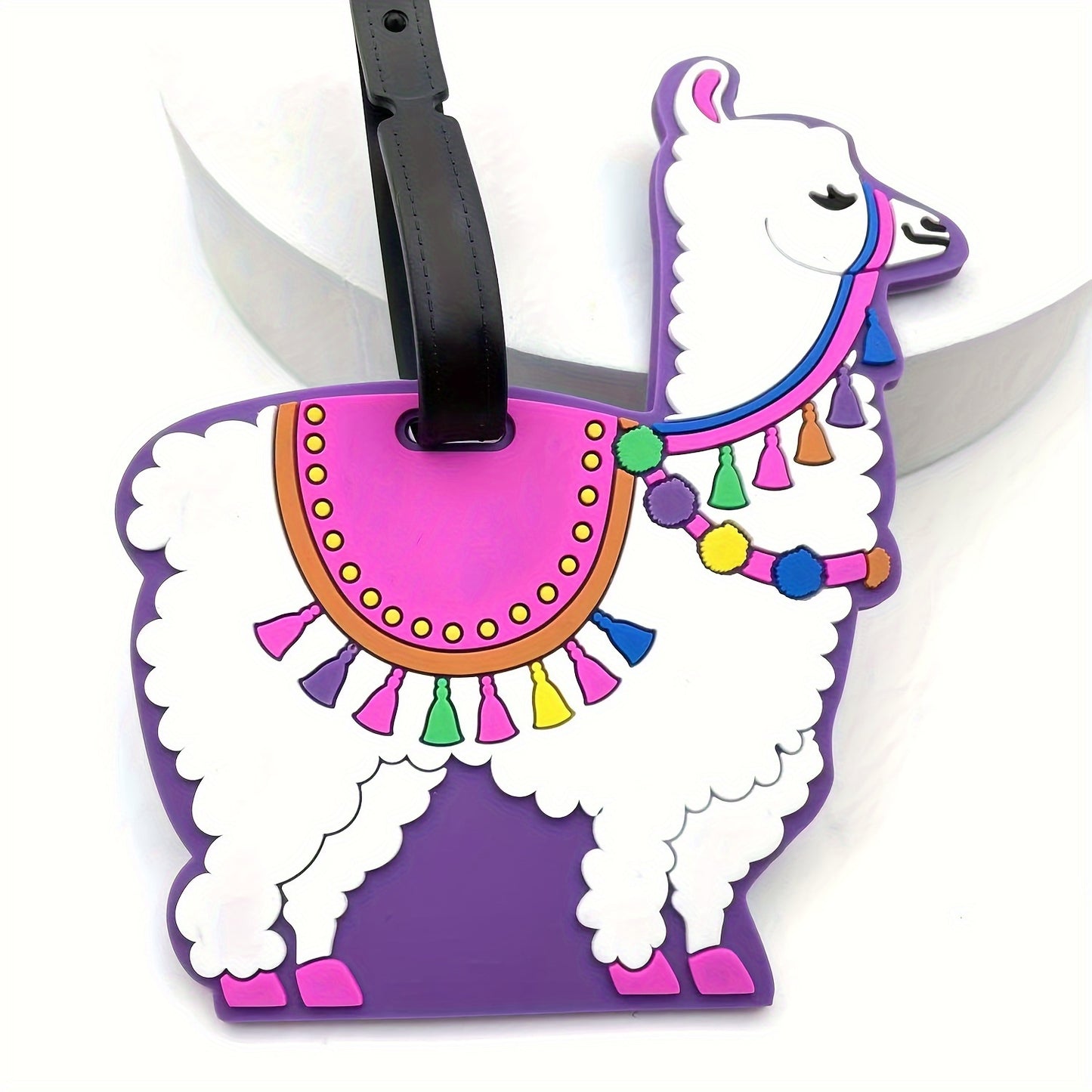 Eid Al-Adha Alpaca Design Luggage Tag, Identifier And Name Tag For Travel Suitcases And Bags