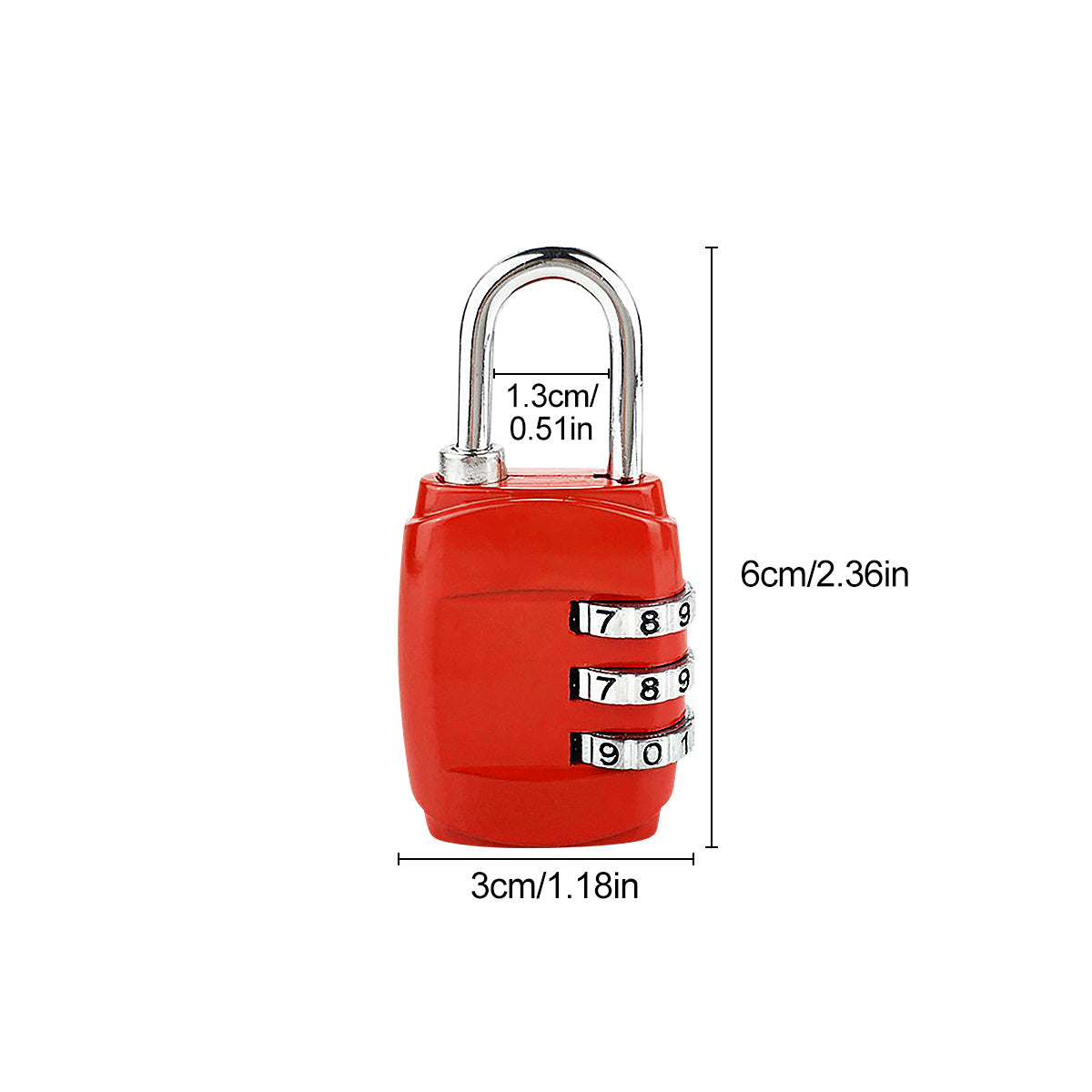 3PCS Luggage Locks, Combination Padlock - Protect Your Suitcase, Travel Accessories