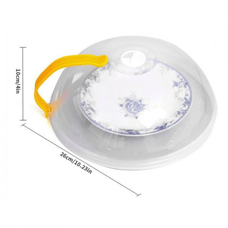 1pc Microwave Splash Cover Transparent Transparent Microwave Oven Food Cover Anti Sputtering Anti-oil Cover Reusable Airtight Food Cover Kitchen Heat Resistant Lid