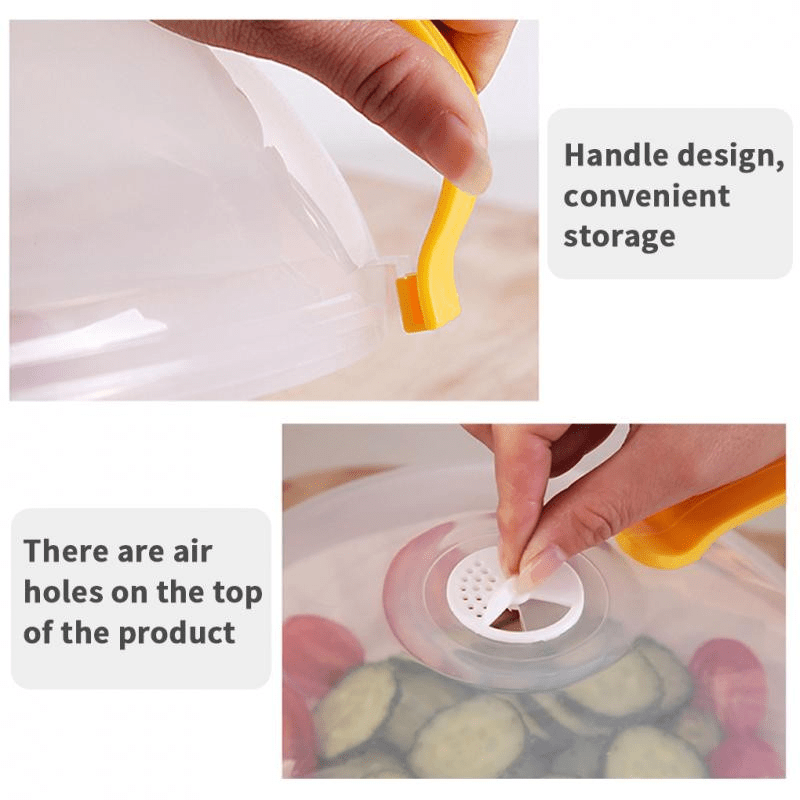 1pc Microwave Splash Cover Transparent Transparent Microwave Oven Food Cover Anti Sputtering Anti-oil Cover Reusable Airtight Food Cover Kitchen Heat Resistant Lid