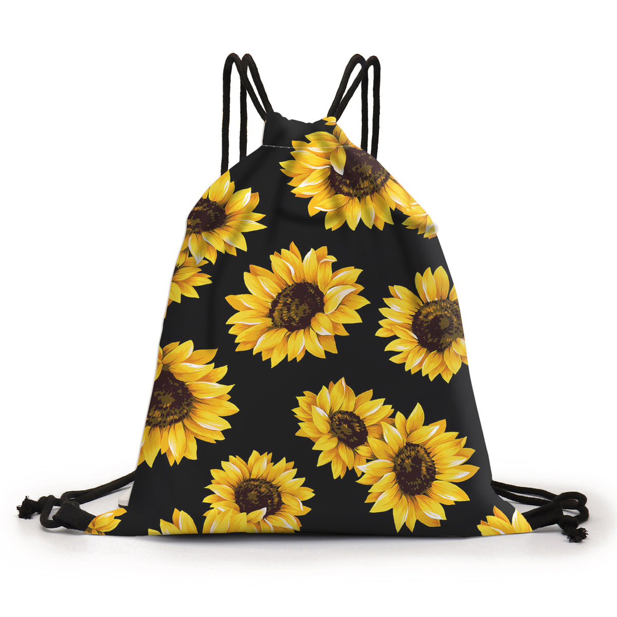 Sunflower Drawstring Backpack - Stylish Unisex Bag for Everyday Use