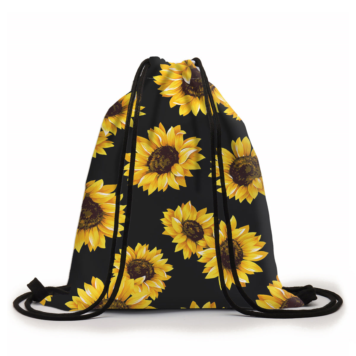 Sunflower Drawstring Backpack - Stylish Unisex Bag for Everyday Use