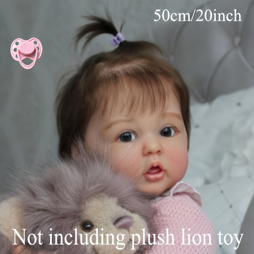 Sleeping 20inch Soft Silicone Baby Reborn Doll Girl 50cm Handmade Newborn Doll For Children's Day Birthday Gift Alive Toy Easter Gift