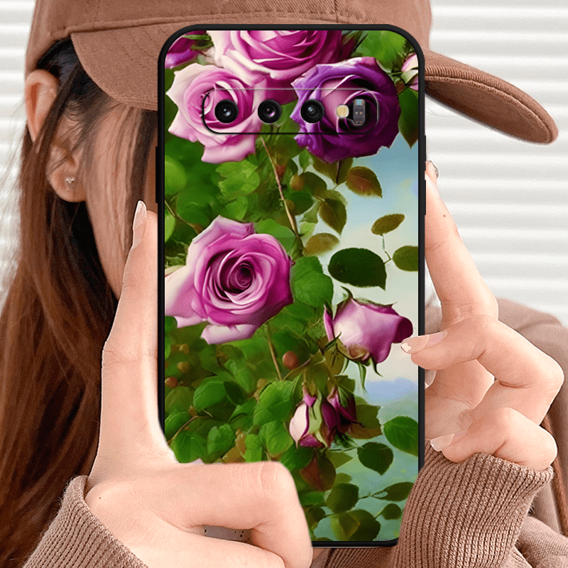 Cute Flower TPU Soft Protective Phone Case For Samsung S10 S20 S21 S22 S23 Note 10 20 FE Lite + Ultra A73 A72 A71 A53 A52S A51 A50S A42 A34 A33 A32 A31 A30S A24 A23 A21S A20S A14 A13 A12 A11