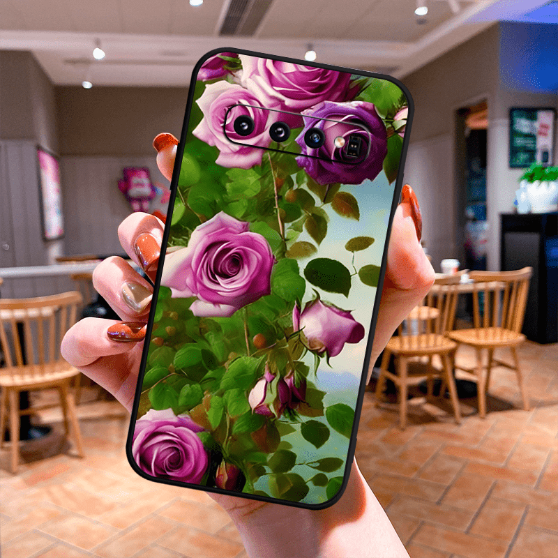 Cute Flower TPU Soft Protective Phone Case For Samsung S10 S20 S21 S22 S23 Note 10 20 FE Lite + Ultra A73 A72 A71 A53 A52S A51 A50S A42 A34 A33 A32 A31 A30S A24 A23 A21S A20S A14 A13 A12 A11