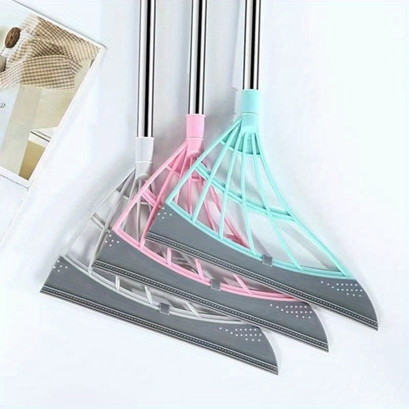 1pc Magic Broom Rubber Strip Broom Silicone Sweep Cleaning Floor Wiper Silicone Broom Domestic Toilet Lazy Broom For Restaurants