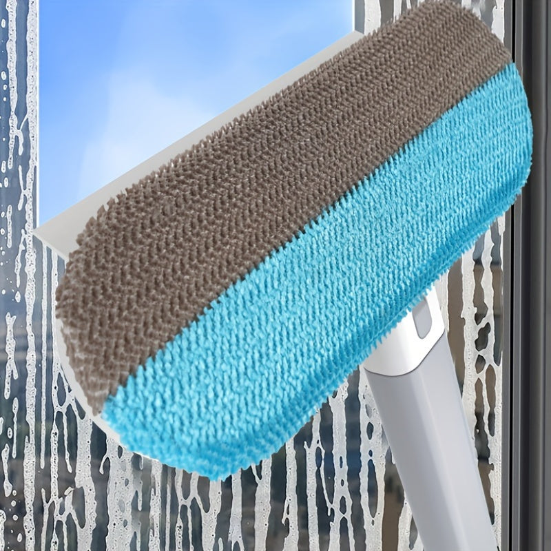 1pc, Multifunctional Window Cleaner, Window Screen Cleaning Brush | Window Cleaner Brush And Squeege, Pet Hair Remover, Window Mesh Screen Cleaner, Professional Window Squeegee Cleaning Tool Household, Cleaning Supplies, Clea