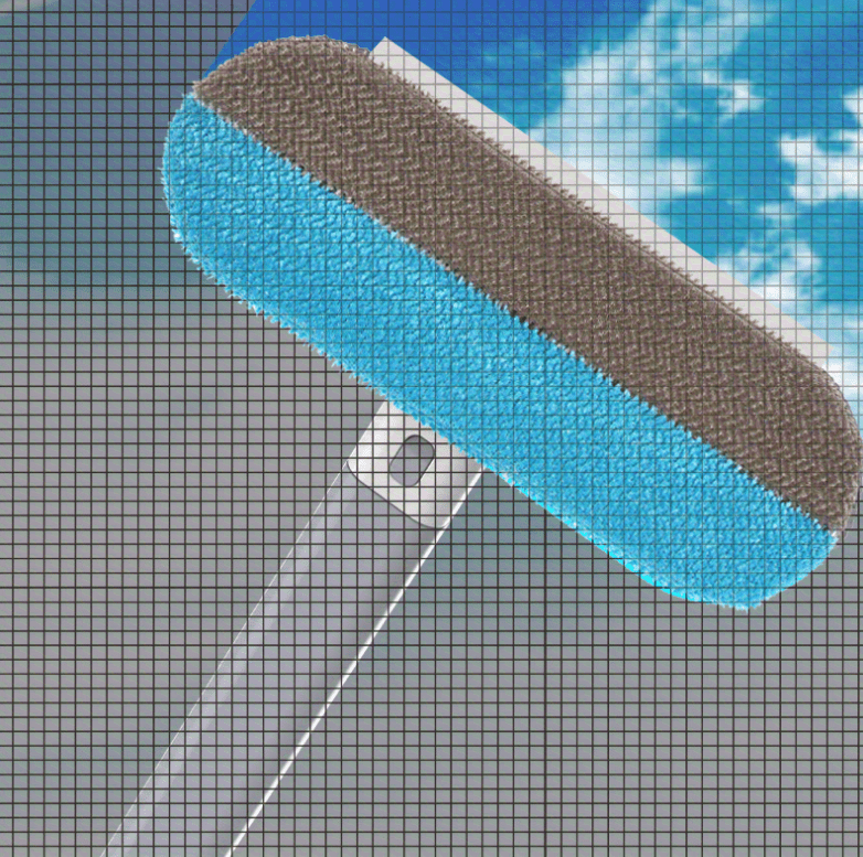 1pc, Multifunctional Window Cleaner, Window Screen Cleaning Brush | Window Cleaner Brush And Squeege, Pet Hair Remover, Window Mesh Screen Cleaner, Professional Window Squeegee Cleaning Tool Household, Cleaning Supplies, Clea