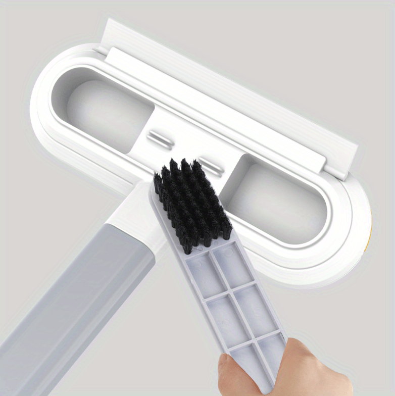 1pc, Multifunctional Window Cleaner, Window Screen Cleaning Brush | Window Cleaner Brush And Squeege, Pet Hair Remover, Window Mesh Screen Cleaner, Professional Window Squeegee Cleaning Tool Household, Cleaning Supplies, Clea