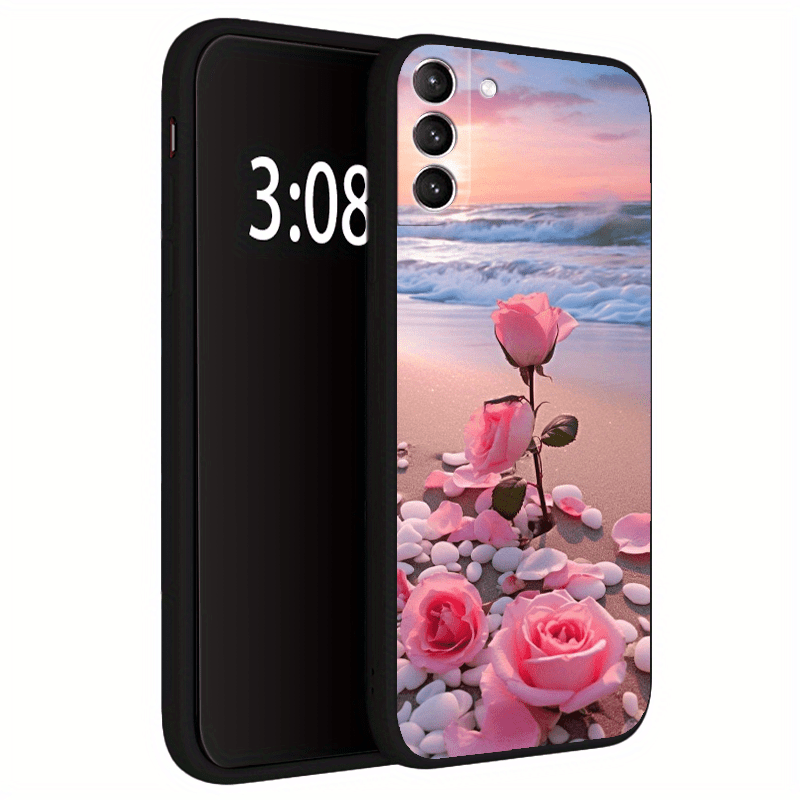 Rose TPU Soft Matte Case For Samsung S10 S20 S21 S22 S23 S24 Note 10 20 FE Lite + Ultra A35 A55 A05 A05S A73 A72 A71 A53 A52S A51 A50S A42 A33 A32 A31 A30S A23 A21S A20S A13 A12 A11 A10S A03S A02S A01 A14 A34 A24 A54 A04E Cor