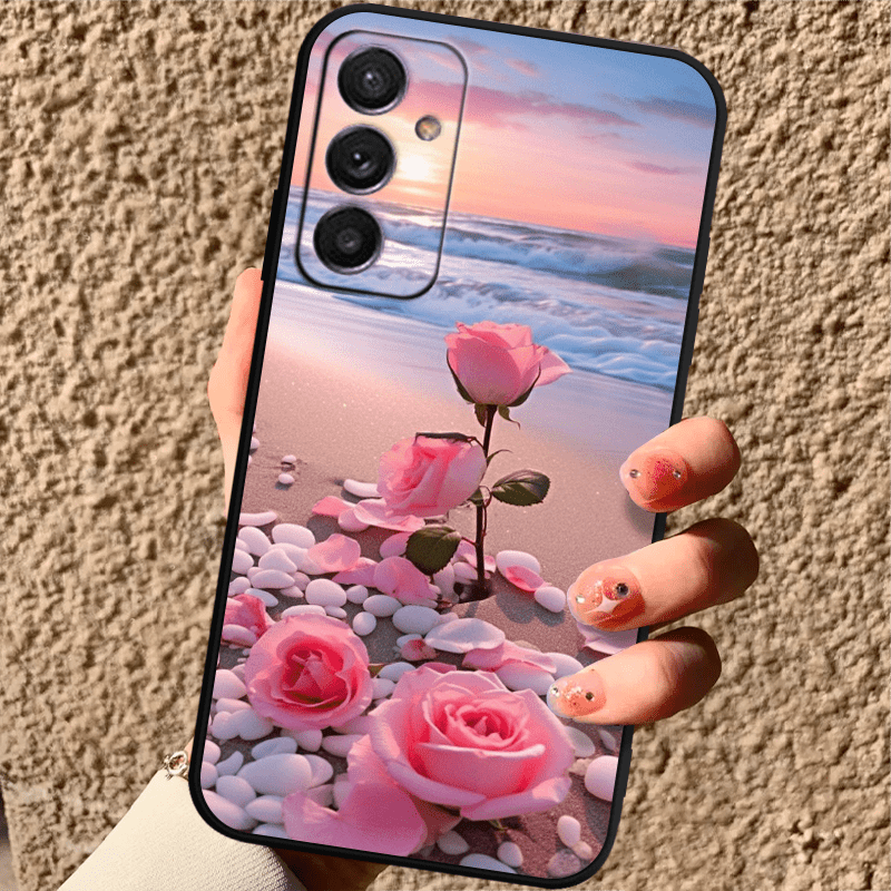 Rose TPU Soft Matte Case For Samsung S10 S20 S21 S22 S23 S24 Note 10 20 FE Lite + Ultra A35 A55 A05 A05S A73 A72 A71 A53 A52S A51 A50S A42 A33 A32 A31 A30S A23 A21S A20S A13 A12 A11 A10S A03S A02S A01 A14 A34 A24 A54 A04E Cor