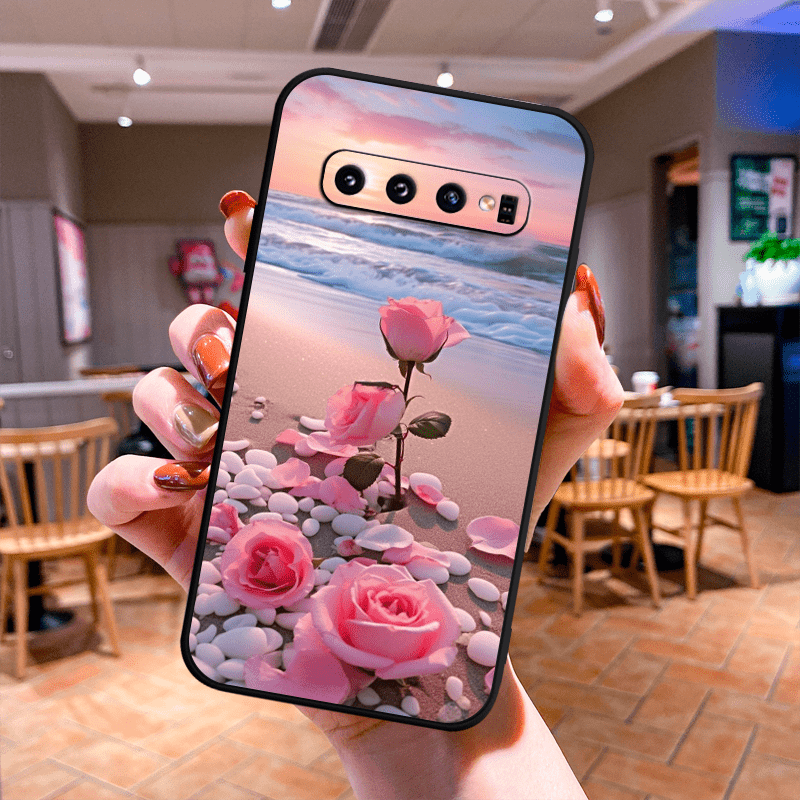 Rose TPU Soft Matte Case For Samsung S10 S20 S21 S22 S23 S24 Note 10 20 FE Lite + Ultra A35 A55 A05 A05S A73 A72 A71 A53 A52S A51 A50S A42 A33 A32 A31 A30S A23 A21S A20S A13 A12 A11 A10S A03S A02S A01 A14 A34 A24 A54 A04E Cor