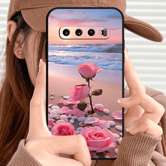 Rose TPU Soft Matte Case For Samsung S10 S20 S21 S22 S23 S24 Note 10 20 FE Lite + Ultra A35 A55 A05 A05S A73 A72 A71 A53 A52S A51 A50S A42 A33 A32 A31 A30S A23 A21S A20S A13 A12 A11 A10S A03S A02S A01 A14 A34 A24 A54 A04E Cor