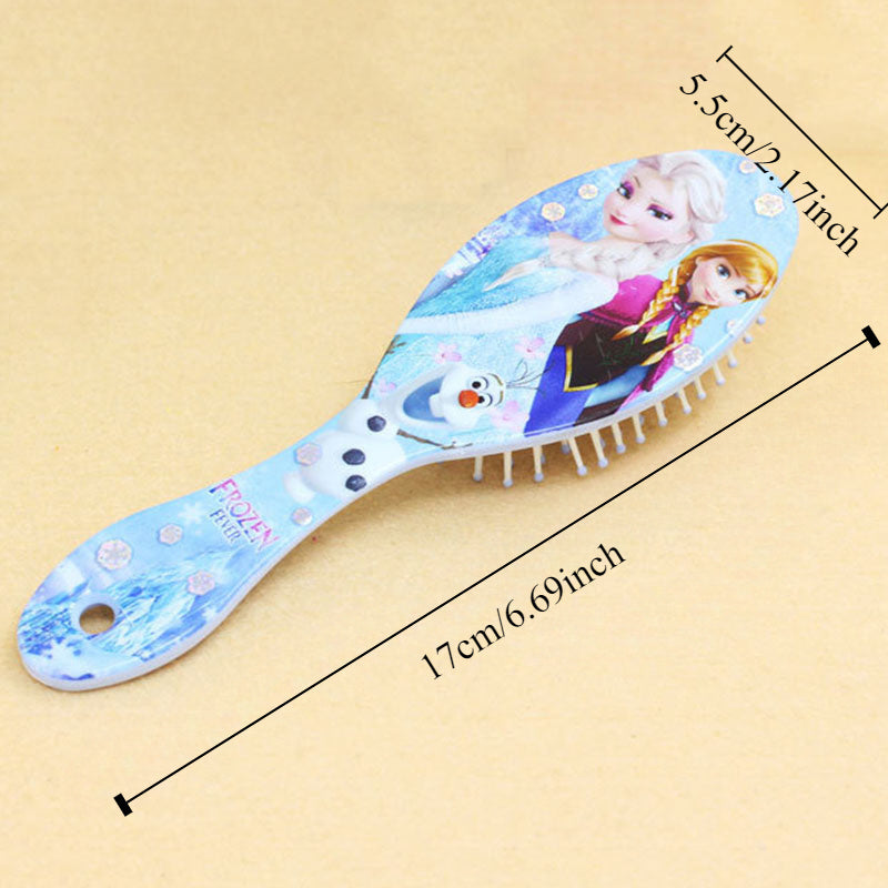 1Pc Air Cushion Hair Comb Cartoon Anime Sofia Elsa Anna Princess Pattern Scalp Massage Comb