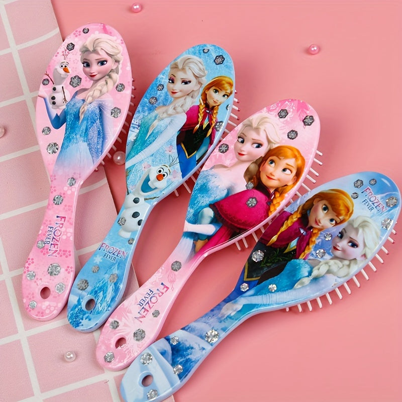 1Pc Air Cushion Hair Comb Cartoon Anime Sofia Elsa Anna Princess Pattern Scalp Massage Comb