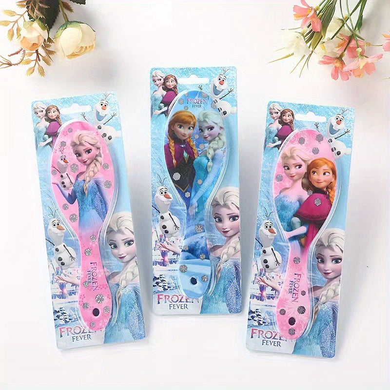 1Pc Air Cushion Hair Comb Cartoon Anime Sofia Elsa Anna Princess Pattern Scalp Massage Comb