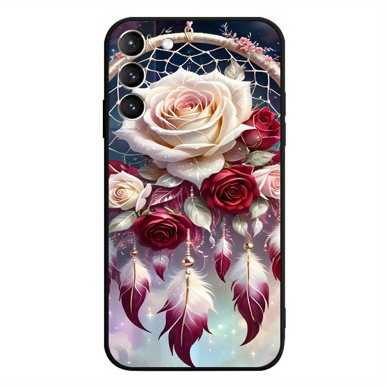 Roses TPU Soft Matte Case for Samsung S10 S20 S21 S22 S23 S24 Note 10 20 FE Lite + Ultra A35 A55 A05 A05S A73 A72 A71 A53 A52S A51 A50S A42 A33 A32 A31 A30S A23 A21S A20S A13 A12 A11 A10S A03S A02S A01 A14 A34 A24 A54 A04E Co