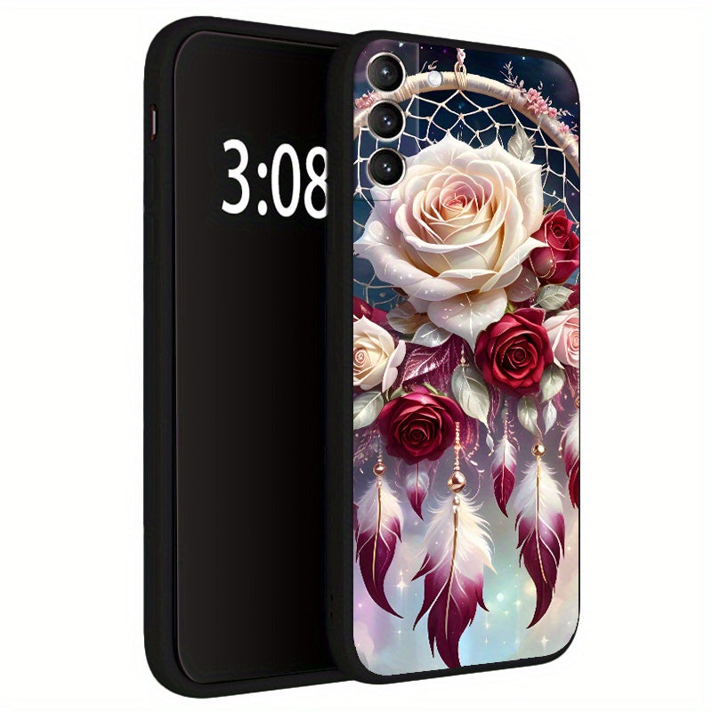 Roses TPU Soft Matte Case for Samsung S10 S20 S21 S22 S23 S24 Note 10 20 FE Lite + Ultra A35 A55 A05 A05S A73 A72 A71 A53 A52S A51 A50S A42 A33 A32 A31 A30S A23 A21S A20S A13 A12 A11 A10S A03S A02S A01 A14 A34 A24 A54 A04E Co