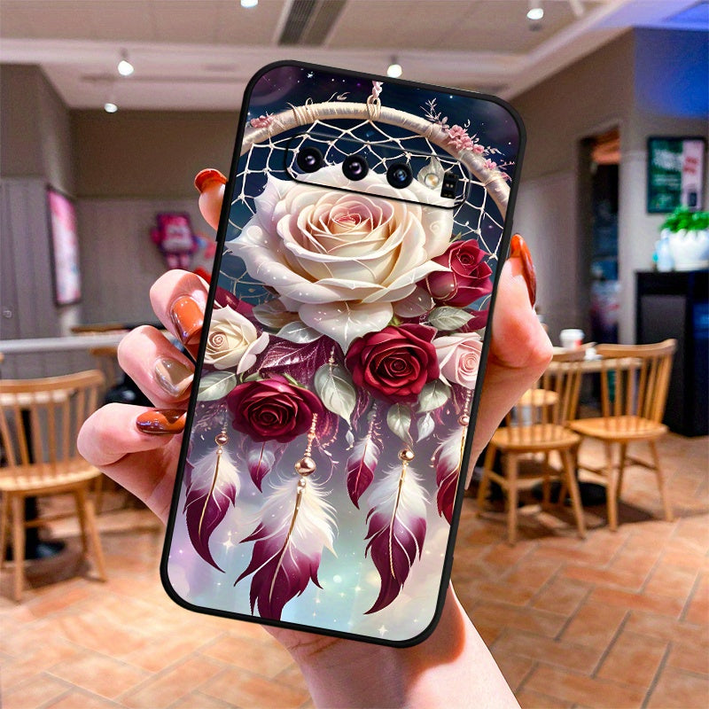 Roses TPU Soft Matte Case for Samsung S10 S20 S21 S22 S23 S24 Note 10 20 FE Lite + Ultra A35 A55 A05 A05S A73 A72 A71 A53 A52S A51 A50S A42 A33 A32 A31 A30S A23 A21S A20S A13 A12 A11 A10S A03S A02S A01 A14 A34 A24 A54 A04E Co