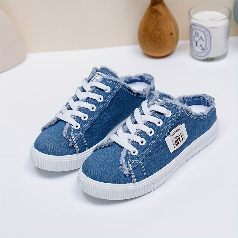 Women's Casual Flat Shoes-Soft Canvas Sole Solid Color Perfect Outing Leisure Sneaker