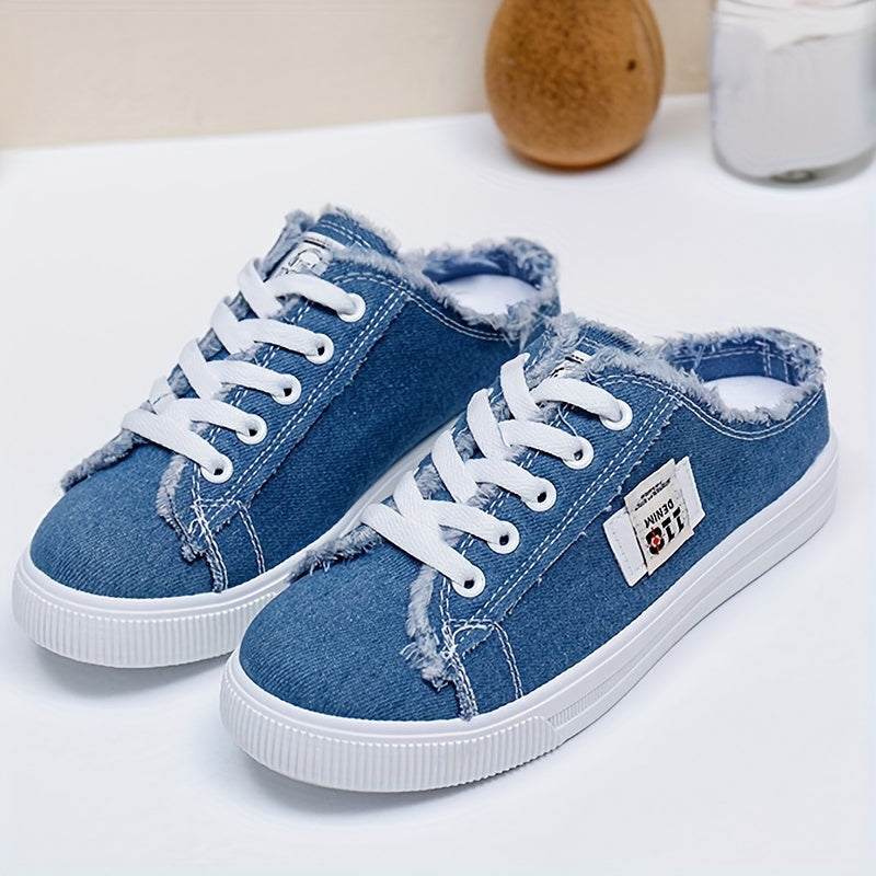 Women's Casual Flat Shoes-Soft Canvas Sole Solid Color Perfect Outing Leisure Sneaker