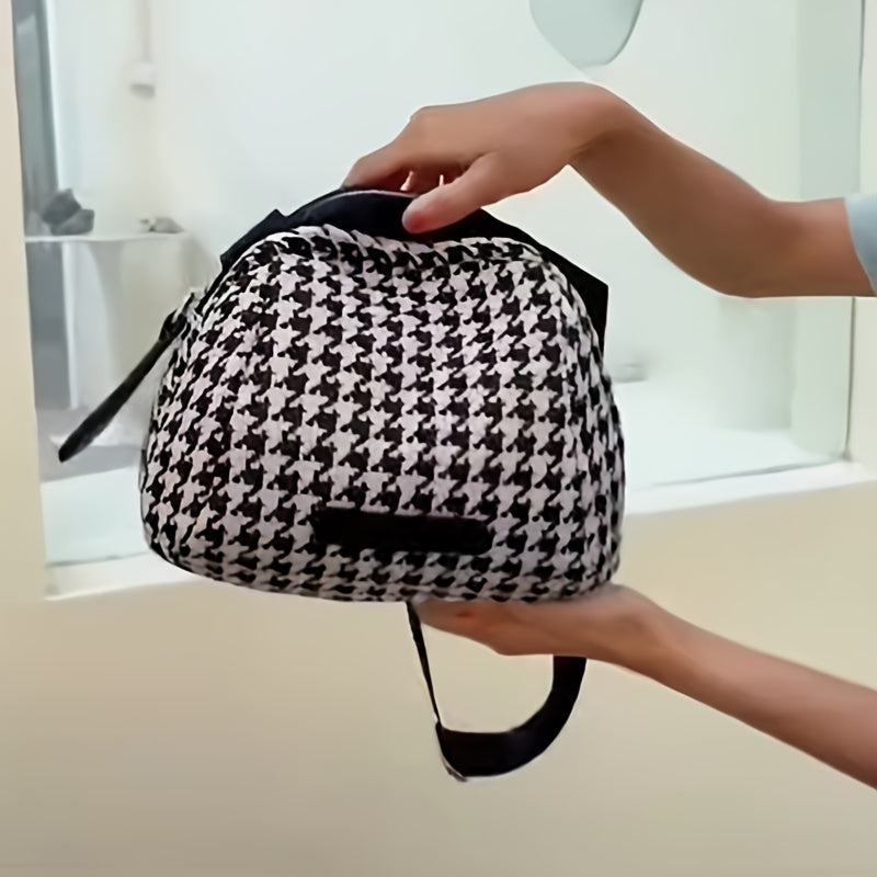 Houndstooth Crossbody Bag, Shoulder Bag