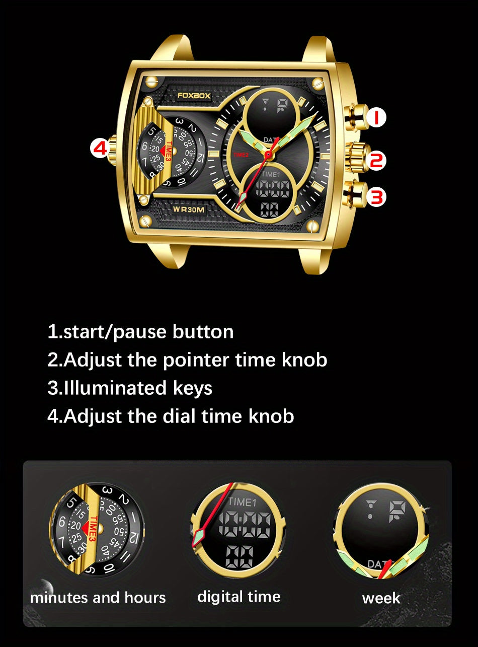 LIGE Fashion Quartz Watch, Digital time/ Week/ Minutes and Hours/ Night light mode/ Genuine mesh strap Business Casual Watch, unique personality charm wrist watches for Women/ Men, Ideal choice For Holiday