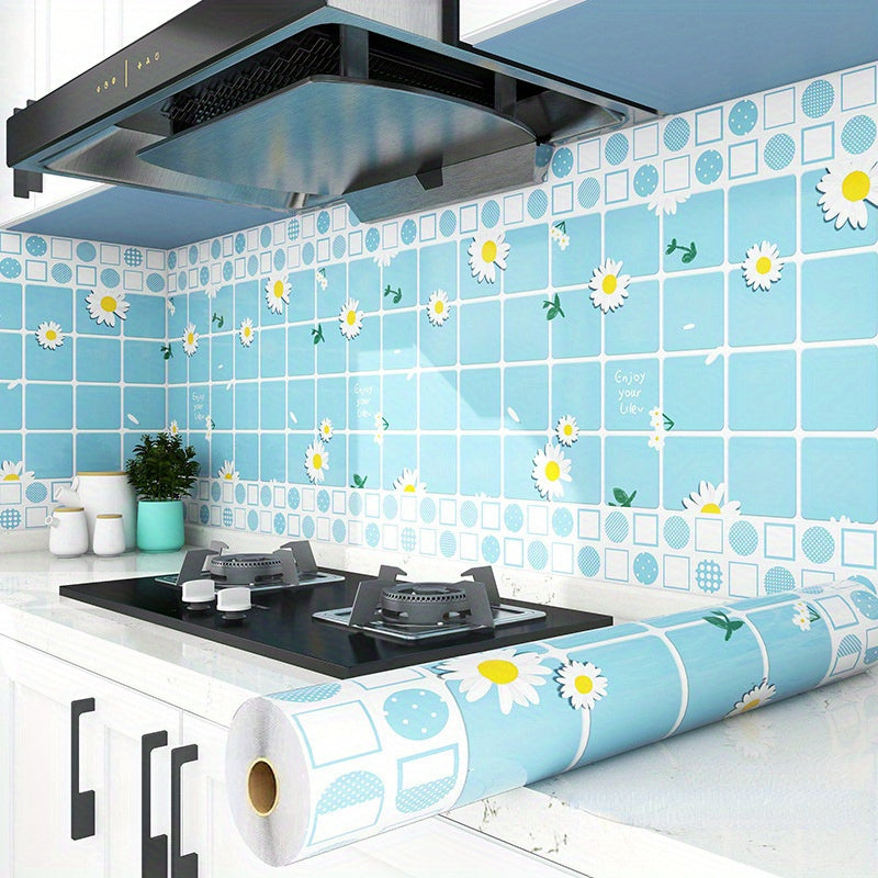 1 Roll, Waterproof Kitchen Protection Sticker, Self-Adhesive, Oil-Resistant And Heat-Resistant Sticker, Suitable For Stoves, Cabinets, Tiles, And More, Kitchen Supplies