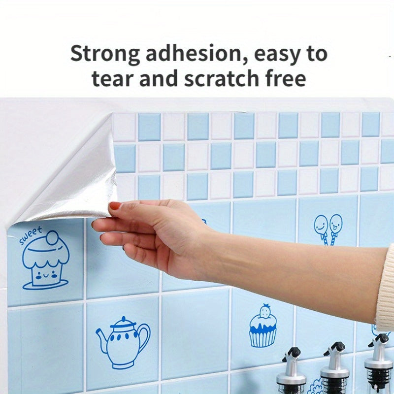 1 Roll, Waterproof Kitchen Protection Sticker, Self-Adhesive, Oil-Resistant And Heat-Resistant Sticker, Suitable For Stoves, Cabinets, Tiles, And More, Kitchen Supplies