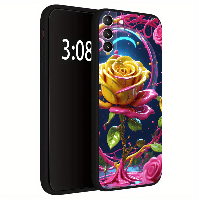 Bubble Rose TPU Soft Matte Case for Samsung S10 S20 S21 S22 S23 S24 Note 10 20 FE Lite + Ultra A35 A55 A05 A05S A73 A72 A71 A53 A52S A51 A50S A42 A33 A32 A31 A30S A23 A21S A20S A13 A12 A11 A10S A03S A02S A01 A14 A34 A24 A54 A