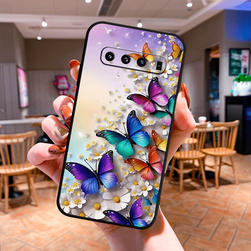 Butterfly TPU Soft Matte Case For Samsung S10 S20 S21 S22 S23 S24 Note 10 20 FE Lite + Ultra A35 A55 A05 A05S A73 A72 A71 A53 A52S A51 A50S A42 A33 A32 A31 A30S A23 A21S A20S A13 A12 A11 A10S A03S A02S A01 A14 A34 A24 A54 A04