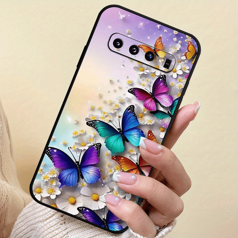 Butterfly TPU Soft Matte Case For Samsung S10 S20 S21 S22 S23 S24 Note 10 20 FE Lite + Ultra A35 A55 A05 A05S A73 A72 A71 A53 A52S A51 A50S A42 A33 A32 A31 A30S A23 A21S A20S A13 A12 A11 A10S A03S A02S A01 A14 A34 A24 A54 A04