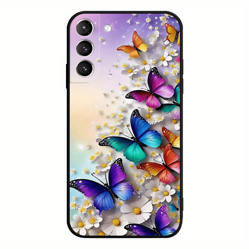 Butterfly TPU Soft Matte Case For Samsung S10 S20 S21 S22 S23 S24 Note 10 20 FE Lite + Ultra A35 A55 A05 A05S A73 A72 A71 A53 A52S A51 A50S A42 A33 A32 A31 A30S A23 A21S A20S A13 A12 A11 A10S A03S A02S A01 A14 A34 A24 A54 A04