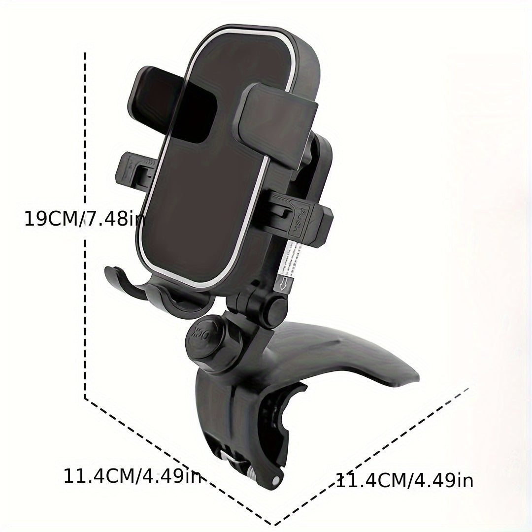 2024 Ultimate Car Phone Holder - Multi-Functional Central Control Dashboard Mount, Universal Anti-Shake Navigation Holder With 360° Rotation, Fits All Phones, Easy Installation For Safe Driving