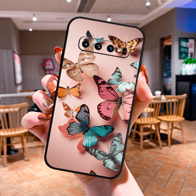 Butterfly Pattern Soft Matte Tpu Case for Samsung Galaxy Series - Shockproof & Scratch-Resistant Cover, Compatible with S10/S20/S21/S22/S23/S24, Note 10/20, A & More