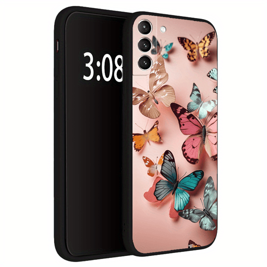 Butterfly Pattern Soft Matte Tpu Case for Samsung Galaxy Series - Shockproof & Scratch-Resistant Cover, Compatible with S10/S20/S21/S22/S23/S24, Note 10/20, A & More