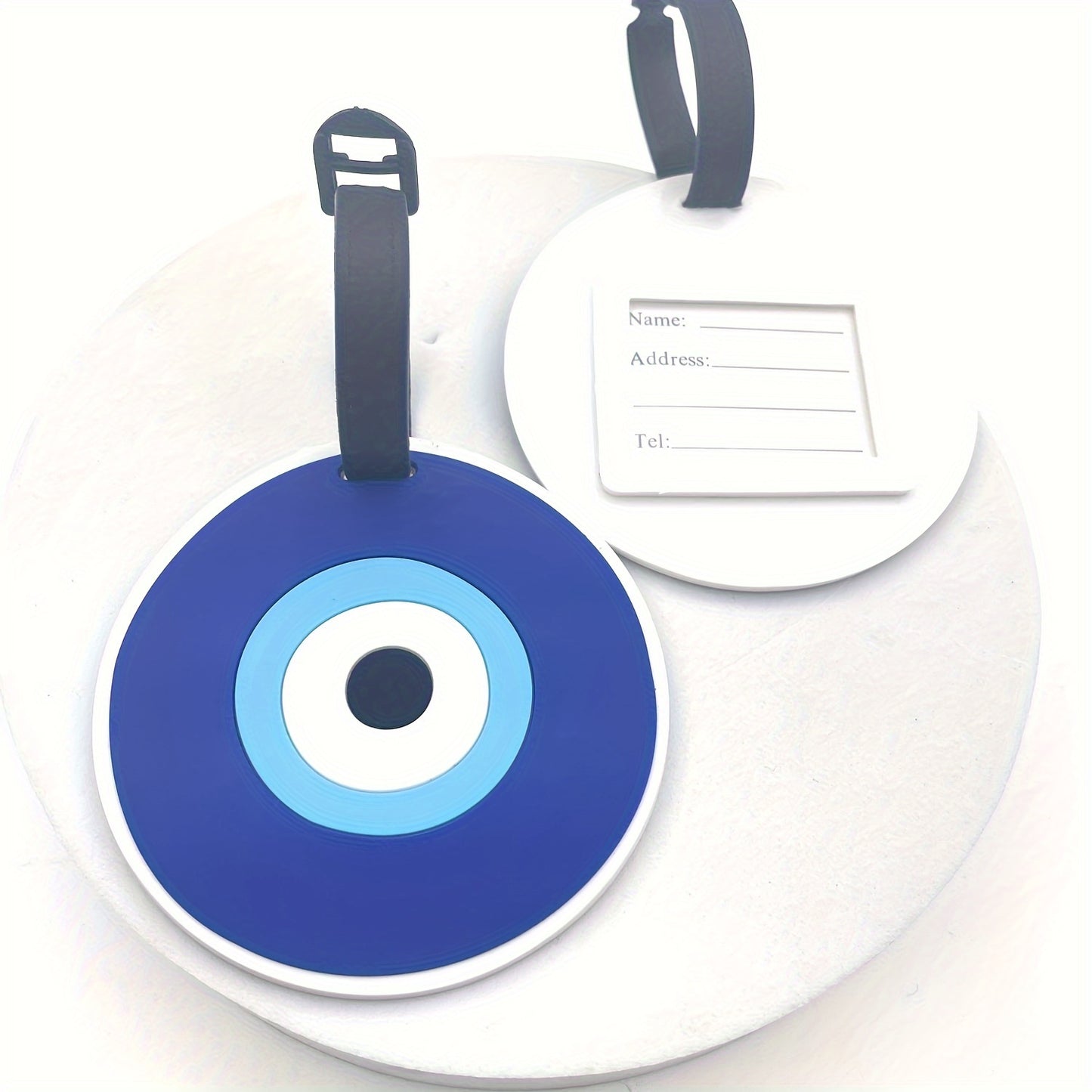 Concentric Design Luggage Tag, Identifier And Name Tag For Travel Suitcases And Bags