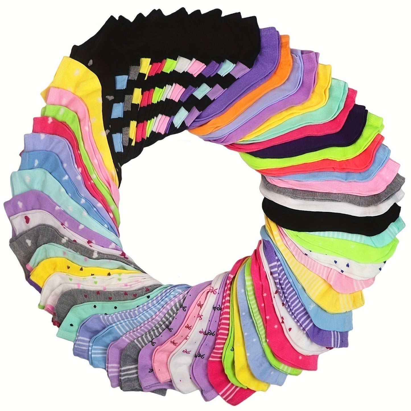 20 Pairs Candy Color Socks, Casual & Breathable Low Cut Ankle Socks, Women's Stockings & Hosiery