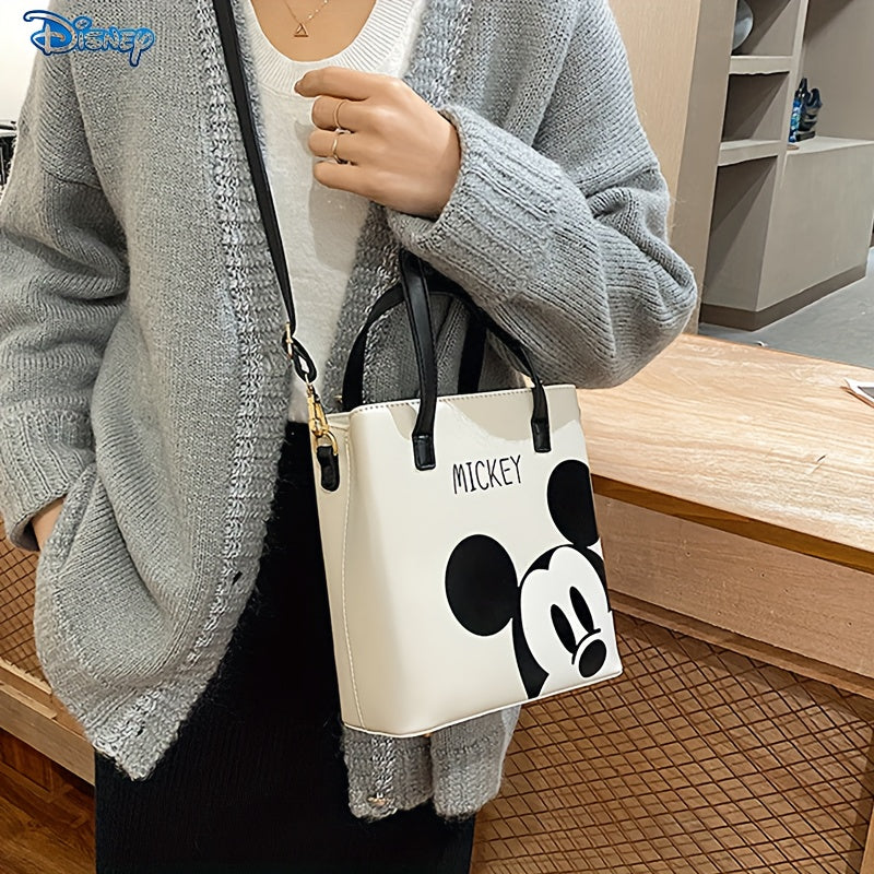 Disney Mickey Cartoon Printed Mini Square Bag, Shoulder Crossbody Bag For Women, Gift For Fans