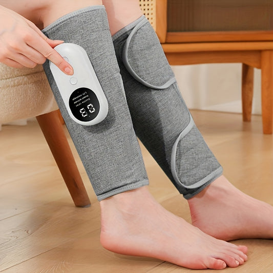 1pcs/2pcs leg massager for circular calf press, air compression massager, leg massager with heat, 3 intensities, 3 heat levels, easy to use, for feet, legs, thighs and knees, cordless leg massager.