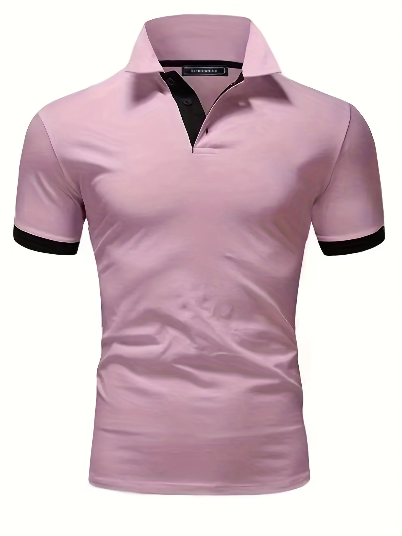 Breathable Regular Fit Golf Shirt, Men's Casual V-Neck T-Shirt Short Sleeve For Summer, Men's Clothing