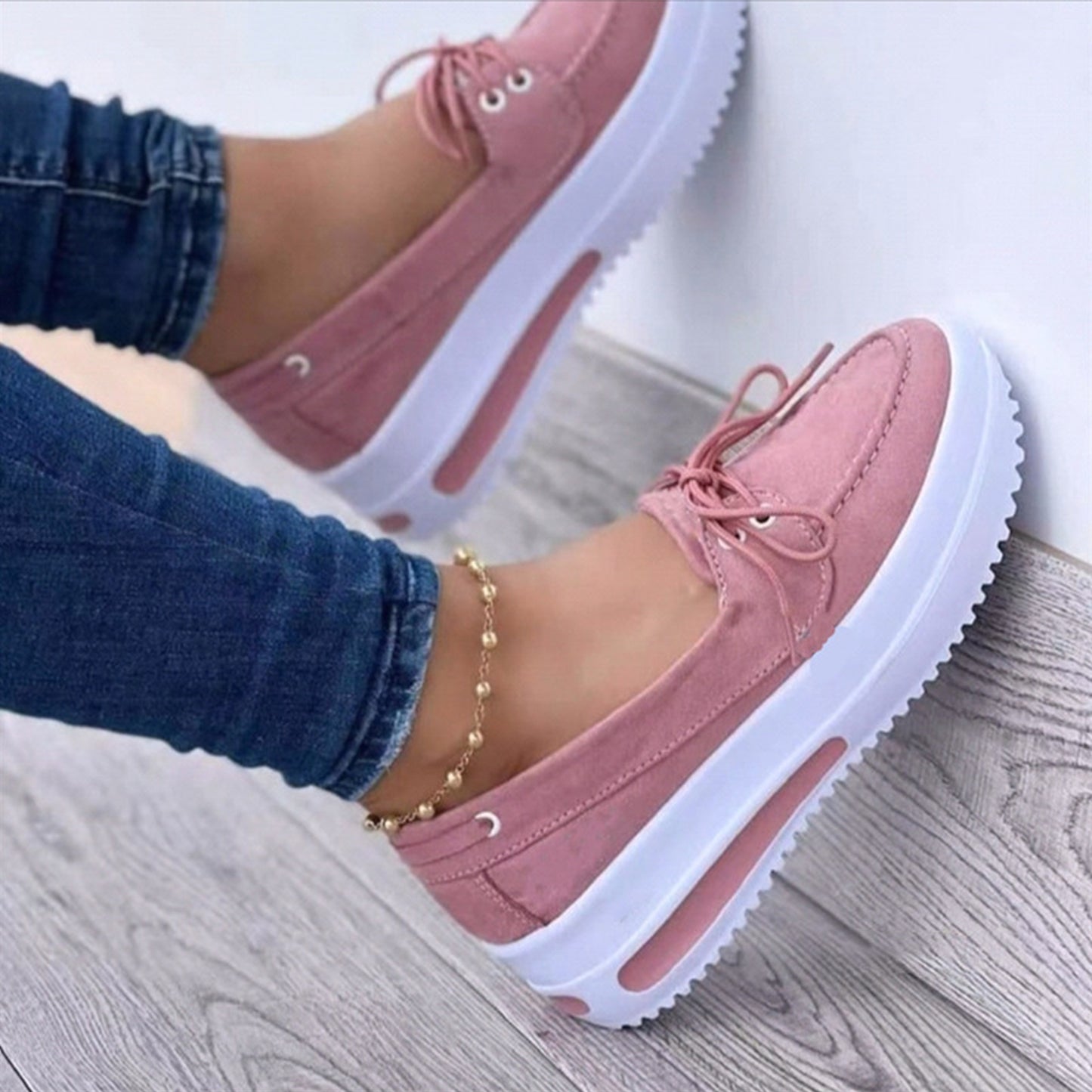 Women'S Wide Loafers Shoes Moccasins Wide Platform Shoes, Moccasin Penny Loafers Slip On Work Shoes Casual Shoes Ladies Comfort Walking Shoes