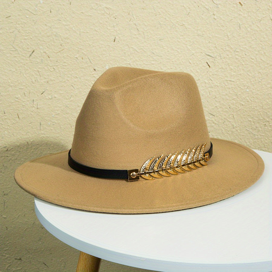 Wide-brimmed Hat For Men, Creative Men's Solid Color Charm Hat, Men's Hat