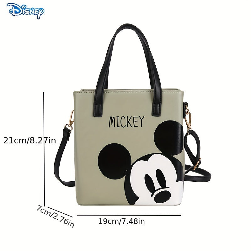 Disney Mickey Cartoon Printed Mini Square Bag, Shoulder Crossbody Bag For Women, Gift For Fans