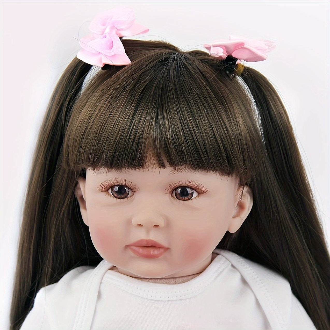 24 inch/60 centimeter recycled doll, made of cotton body, with lifelike recycled handmade toys that can move limbs