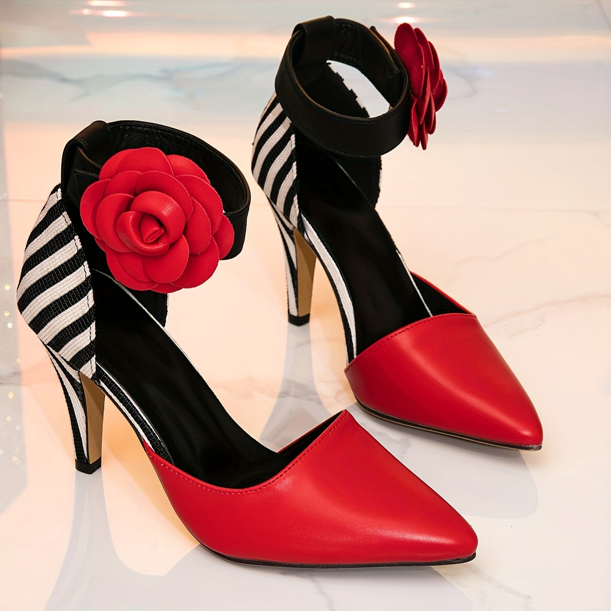 Women's High Heels, Elegant Stiletto Heels, Thin Heel Dress Shoes, PVC Sole, Comfortable And Stylish